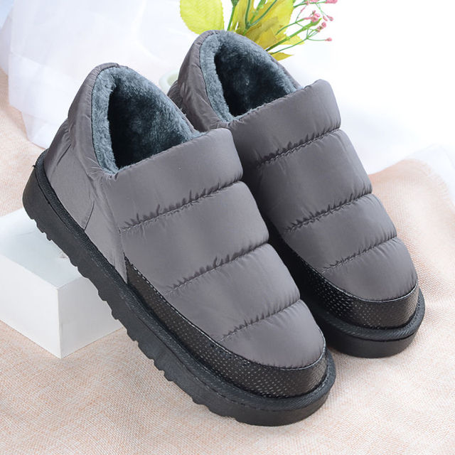 Winter Boots Women Plush Snow Boots Flat With Platform Women's Boots Ankle Waterproof Warm Fur Leather Boots Woman Casual Booties