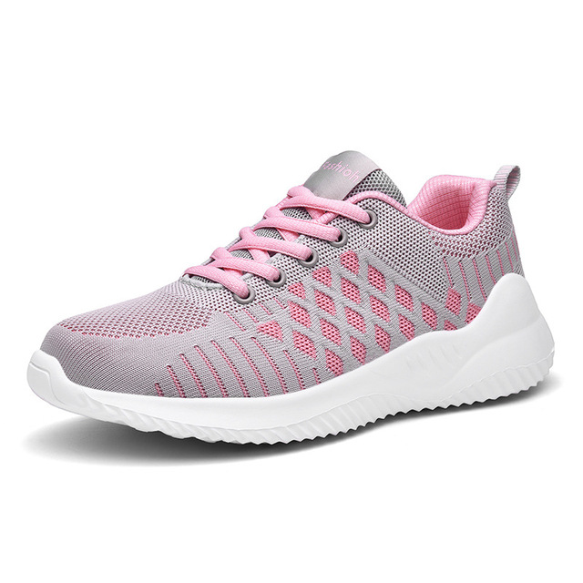 Women Breathable Running Shoes Comfortable Sneakers Mesh Soft-soled Shoes Women Flat-soled Casual Shoes Shoes