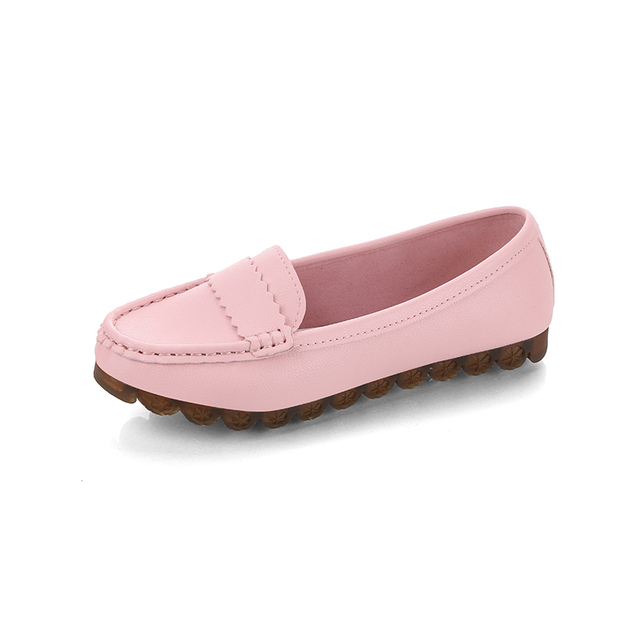 Women Genuine Leather Flats Spring Summer Breathable Comfortable Casual Shoes Femme Loafers Ladies Flat Shoes Nurse