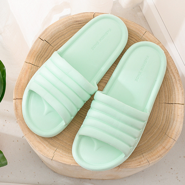 Women Men Unisex Summer Non-slip Slippers Shoes Bathroom Slippers Lovers Sandals Indoor Fashion Home Slippers Floor Flip Flops