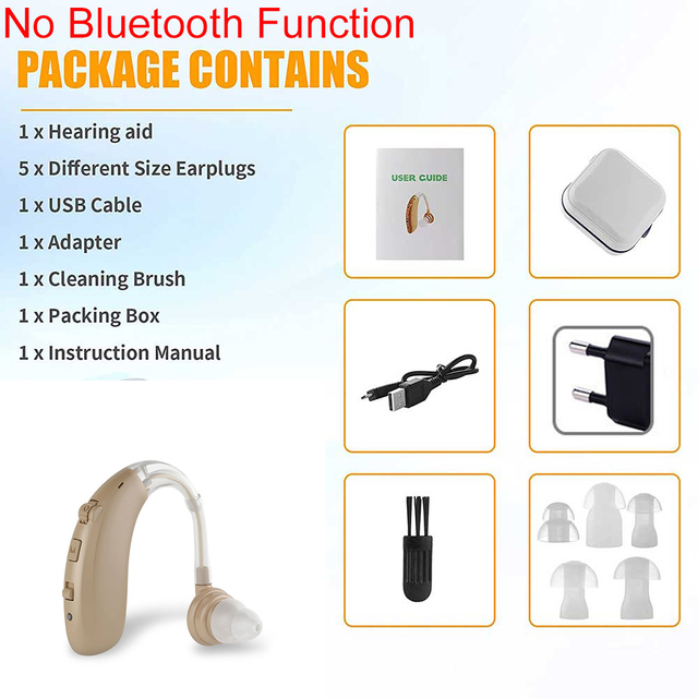 Bluetooth Hearing Aid Deaf Speaker Audio USB Hearing Aid Elderly Deaf Small Rechargeable Tone Adjustable Call