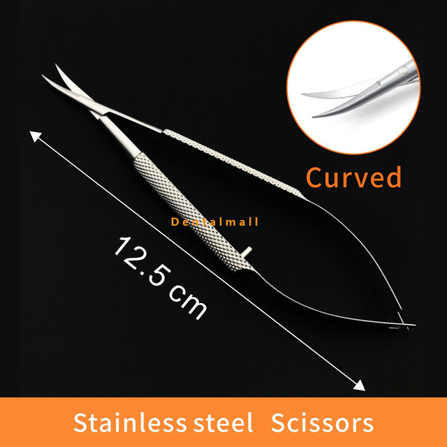 New Eye Microsurgery Instruments 12.5cm Scissors + Needle Holders + Forceps Stainless Steel Surgical Tool