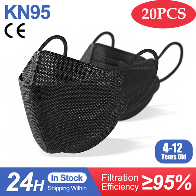 Ffp2mask الاطفال KN95 قناع الألوان كوريا الفتيات الطفل المتاح أقنعة التنفسي Kn95mask الاطفال الوجه قناع mascarilla fpp2 homologada