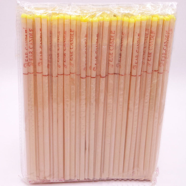 100pcs Ear Candles Therapy Care Ear Candle Hopi Ear Cleaner Wax Removal Hygienic Hollow Cone Indian Aromatherapy Ear Candle