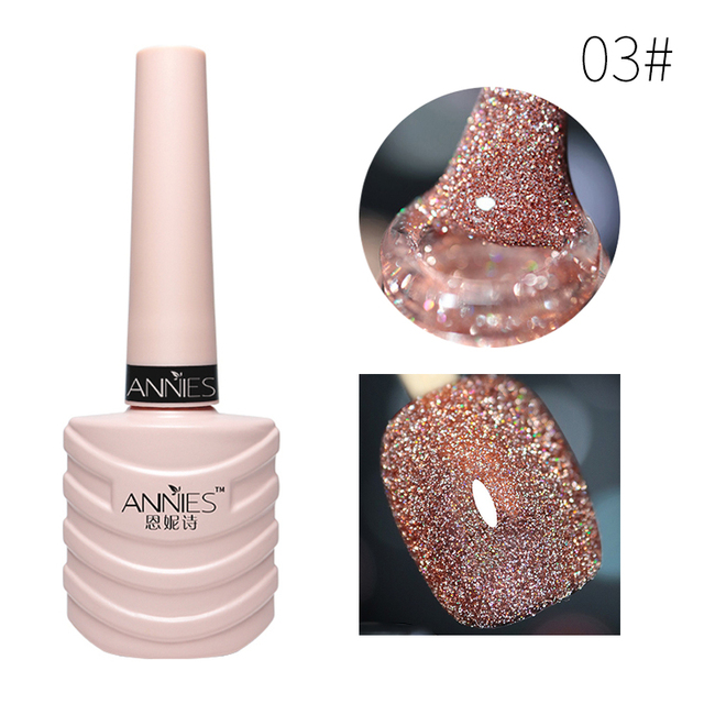 Glitter Cat Eye Nail Gel Reflective Glitter Permanent No Fade No Required Nail Magnet Soaked UV Nail Gel