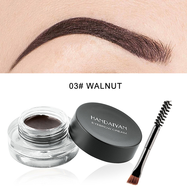 12 Colors Super Waterproof Eyebrow Cream Professional Black Color Eyebrow Gel Eyebrow Tint Long Lasting With Makeup Brush