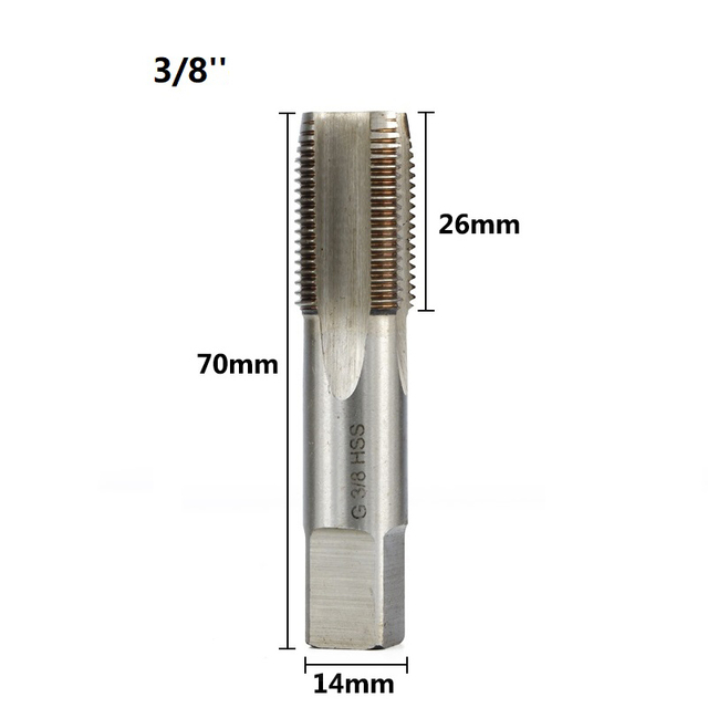 XCAN - Metal Screw Tap, Thread Tools, 1/8 1/4 3/8 1/2 3/4 1 Inch