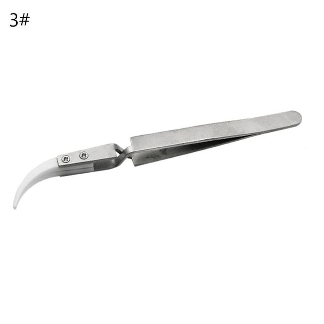 Stainless Steel Ceramic Tweezers, Magnetic Acid Resistant Tweezers, Precision Clamp, Contrasting Conical Elbow, Direct Connection