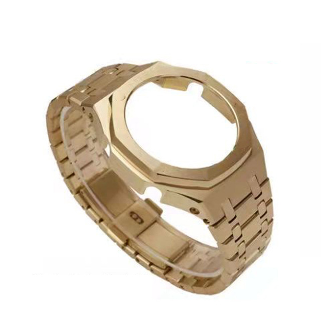 316L Stainless Steel Strap 3rd Adjustment For Casio GA-2100 GA2110 Watchband Bezel Metal Watch Strap With GA2100 Tools