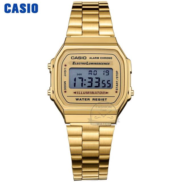 Casio Watch Gold Watch Men Top Brand Luxury LED Digital Waterproof Quartz Watch Men Sports Military Wrist Watch relogio masculino reloj hombre erkek kol saati montre homme zegarek meski часы мужские A168WG-9