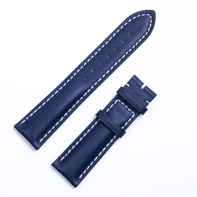 22mm 24mm for Breitling Strap Italy Genuine Cow Leather Watch Band Premier B01 Bentley Avenger Navitime 316L Pin Buckle Logo