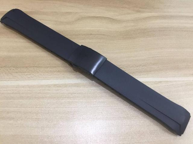 22mm T024417A watchband black silicone rubber strap for T024 T024427