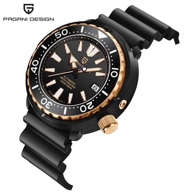 Pagani Design 2021 New Tuna Diver Watch Men 300M Waterproof Mechanical Automatic Wristwatch 45MMTop Brand Relogio Masculino