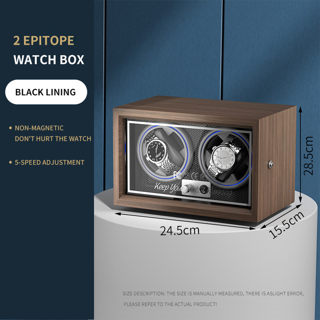 BOLAI luxury brand watch winder wood high-end 2 4 slot automatic watches box with Mabuchi motor watch cabinet watch storage box