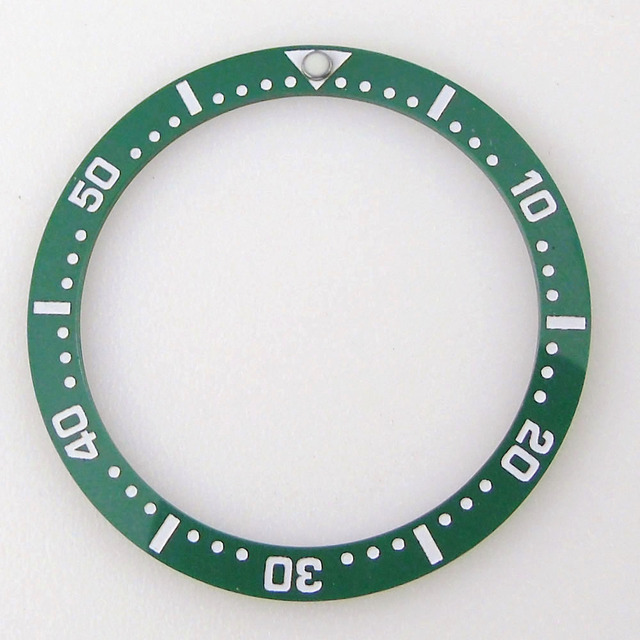 33.7mm*27.5mm*0.8mm Flat Ceramic Black Blue Green Clock Bezel Insert Fit MOD Skx013 Model High Quality Parts