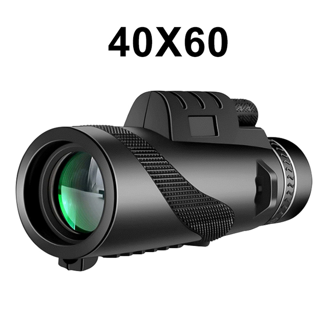 40X60 HD Professional Monocular Telescope Night Powerful Binoculars Waterproof Mini Pocket Zoom With Smartphone Hunting Camping