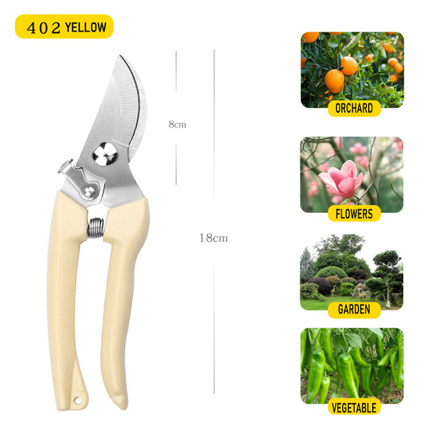 Durable Garden Pruning Shears Fruit Collection Shear Fruit Branch Shears Orchard Hand Tools Bonsai Sharp Shears Gardening Shears