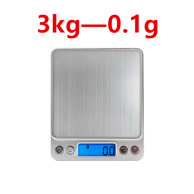 Digital Scale 3000g/0.1g Digital Scales Balance 500g/0.01g LCD Personal Jewelry Scale Digital Small Scale Gram Bread Scale