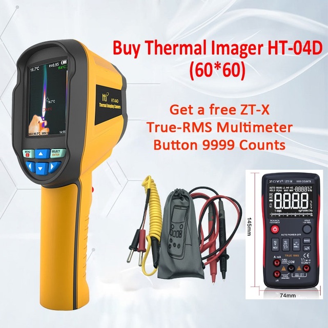 Handheld Thermal Imaging Cam HT-04D Portable Infrared Thermometer Infrared Thermal Imaging Infrared