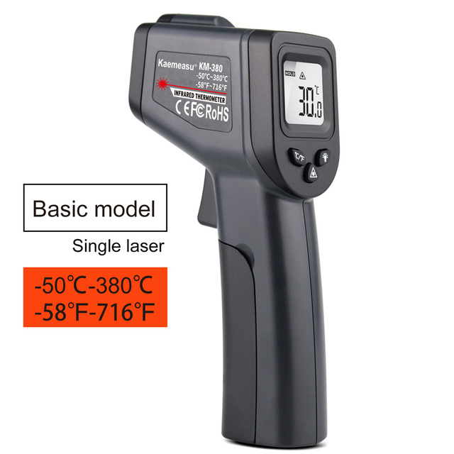 -50~1600C Single/Double Laser Thermometer Industrial Digital Infrared Thermometer Non Contact Thermometer Gun Thermometer