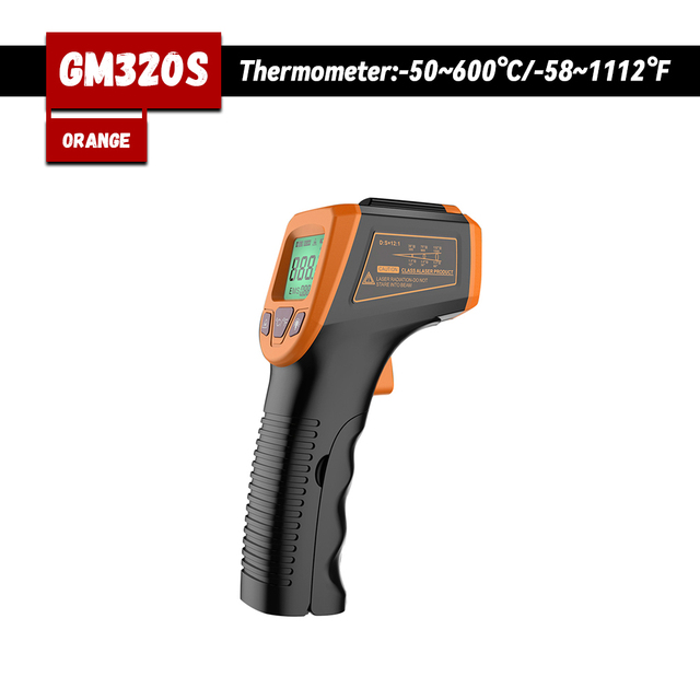 Digital Infrared Thermometer C/F Non Contact Thermometer GM320 Industrial Digital Infrared -50~380/-50~600 Degree