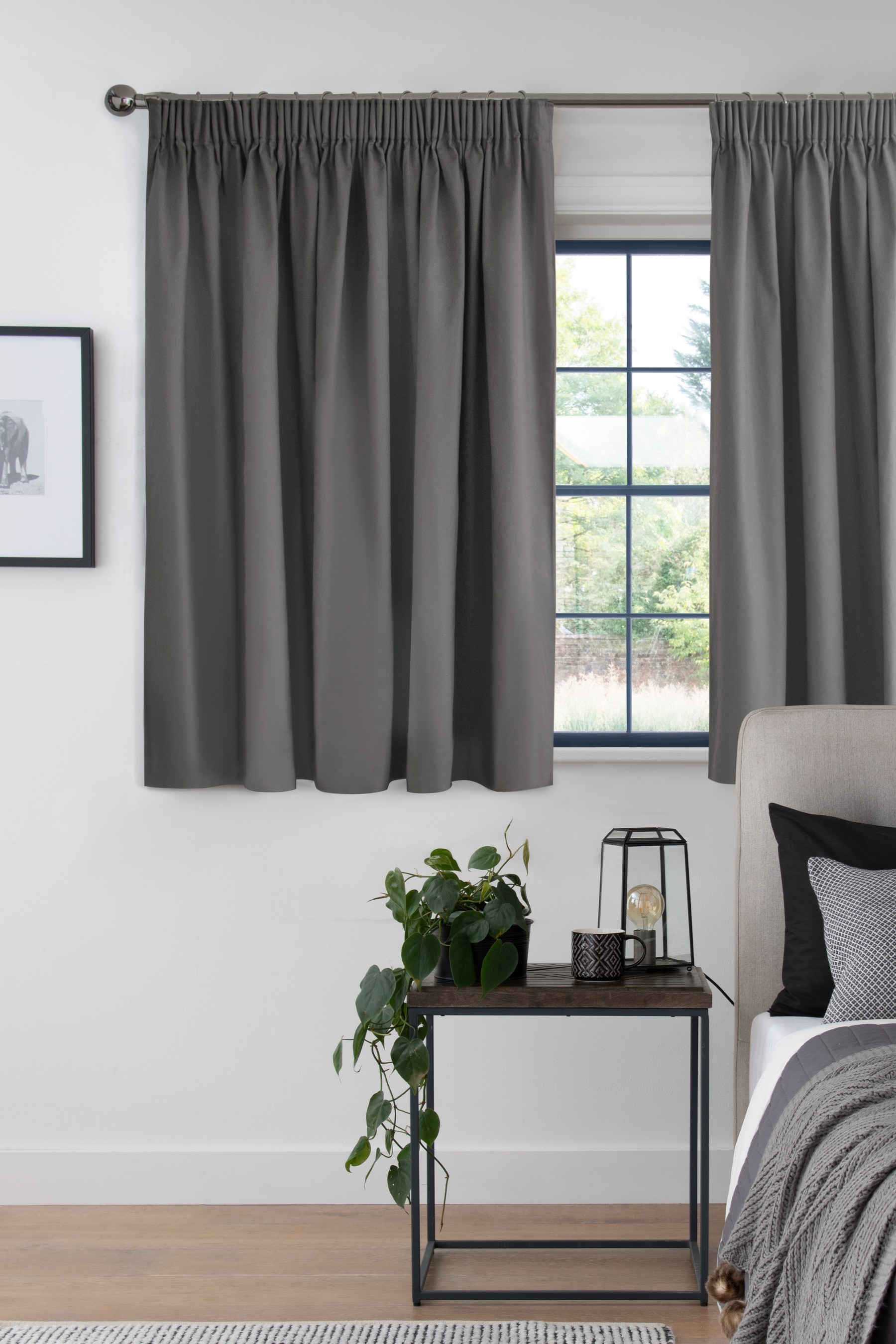 Cotton Curtains Pencil Pleat Blackout/Thermal