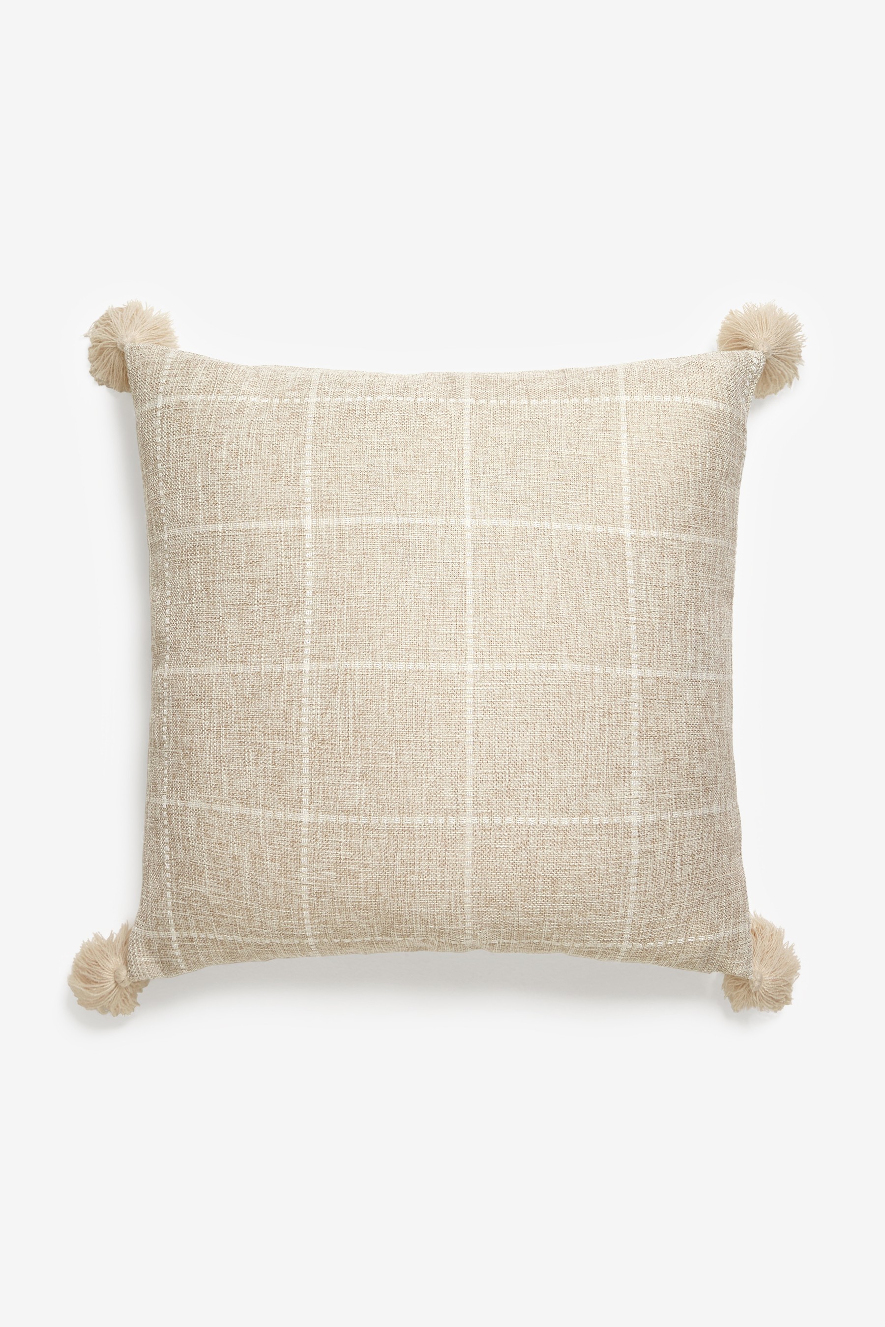 Windowpane Check Cushion