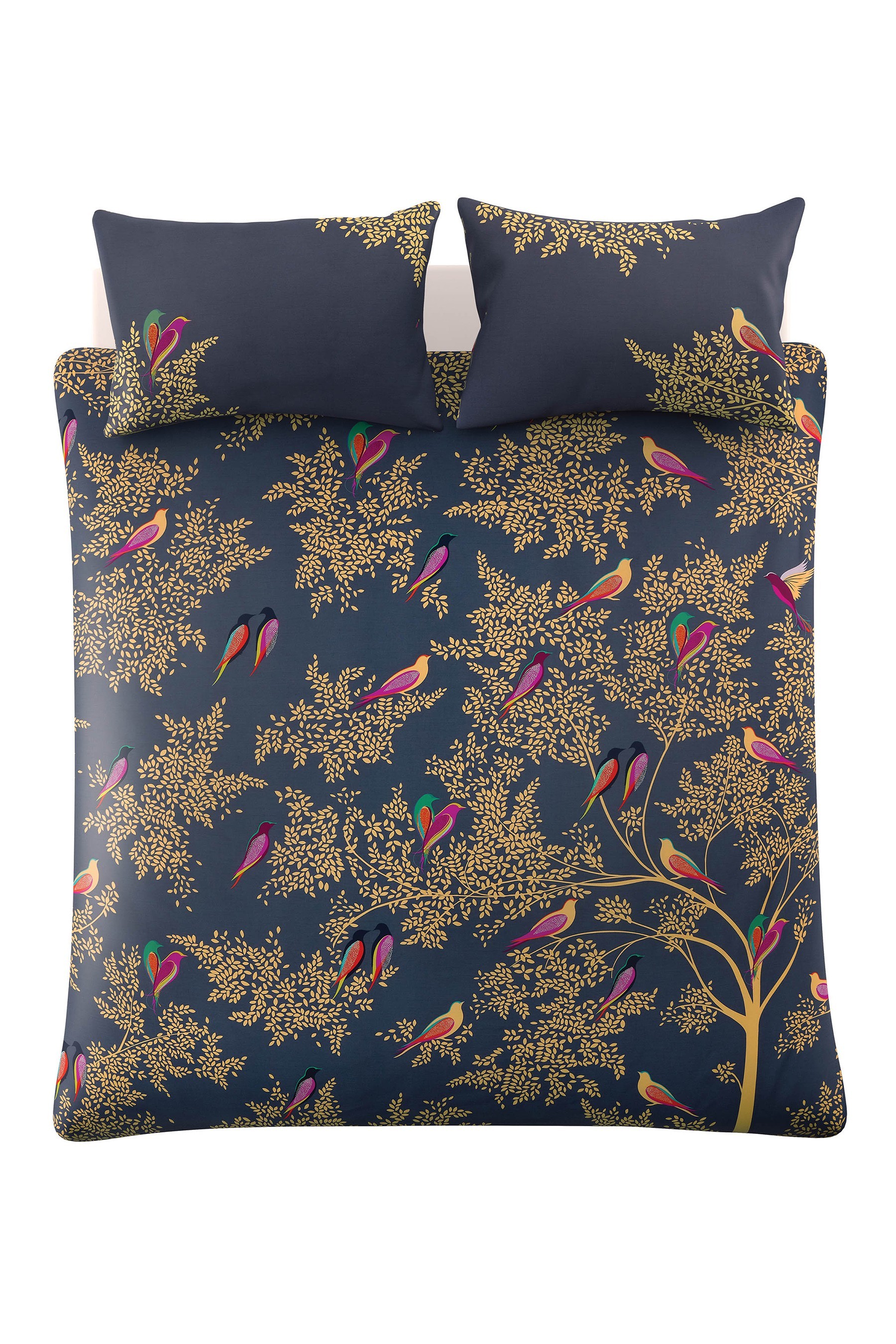 Sara Miller Smokey Birds Duvet Cover and Pillowcase Set