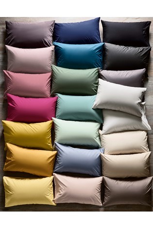 Cotton Rich Duvet Cover and Pillowcase Set Plain Percale