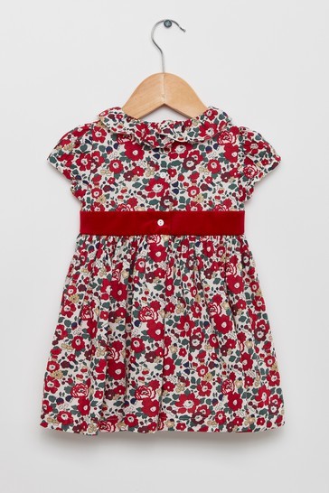 Trotters London Red Betsy Willow Dress