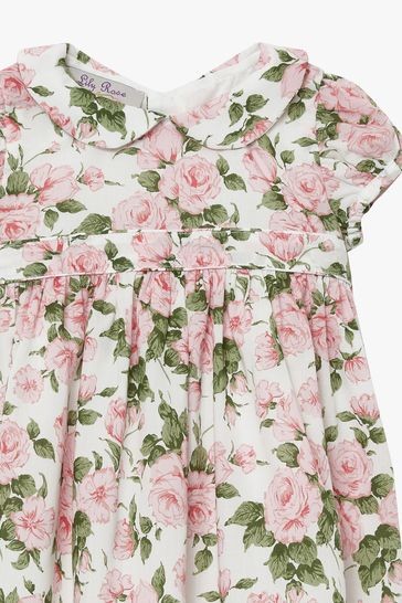 Trotters London Girls Pink Little Liberty Print Carline Rose Dress