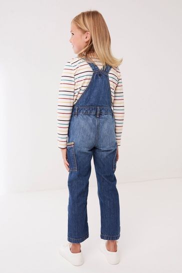 FatFace Blue Rainbow Dungarees