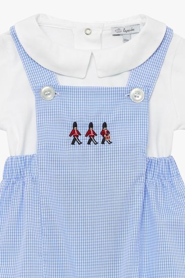 رومبير من Trotters London Blue Gingham Little Guardsman</br>