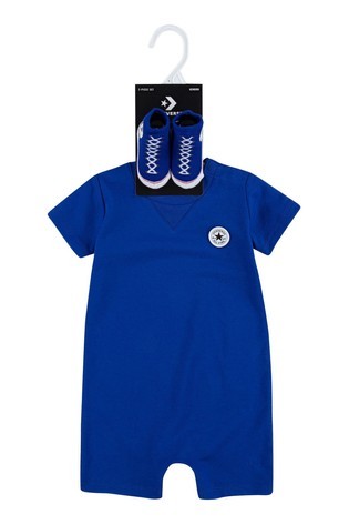 Converse Baby Romper and Bootie Set