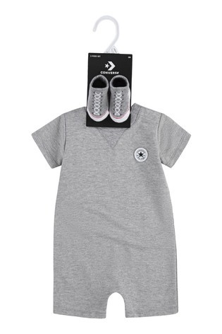 Converse Baby Romper and Bootie Set