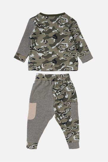 Angel & Rocket Green Fenn Colourblock Tracksuit Set