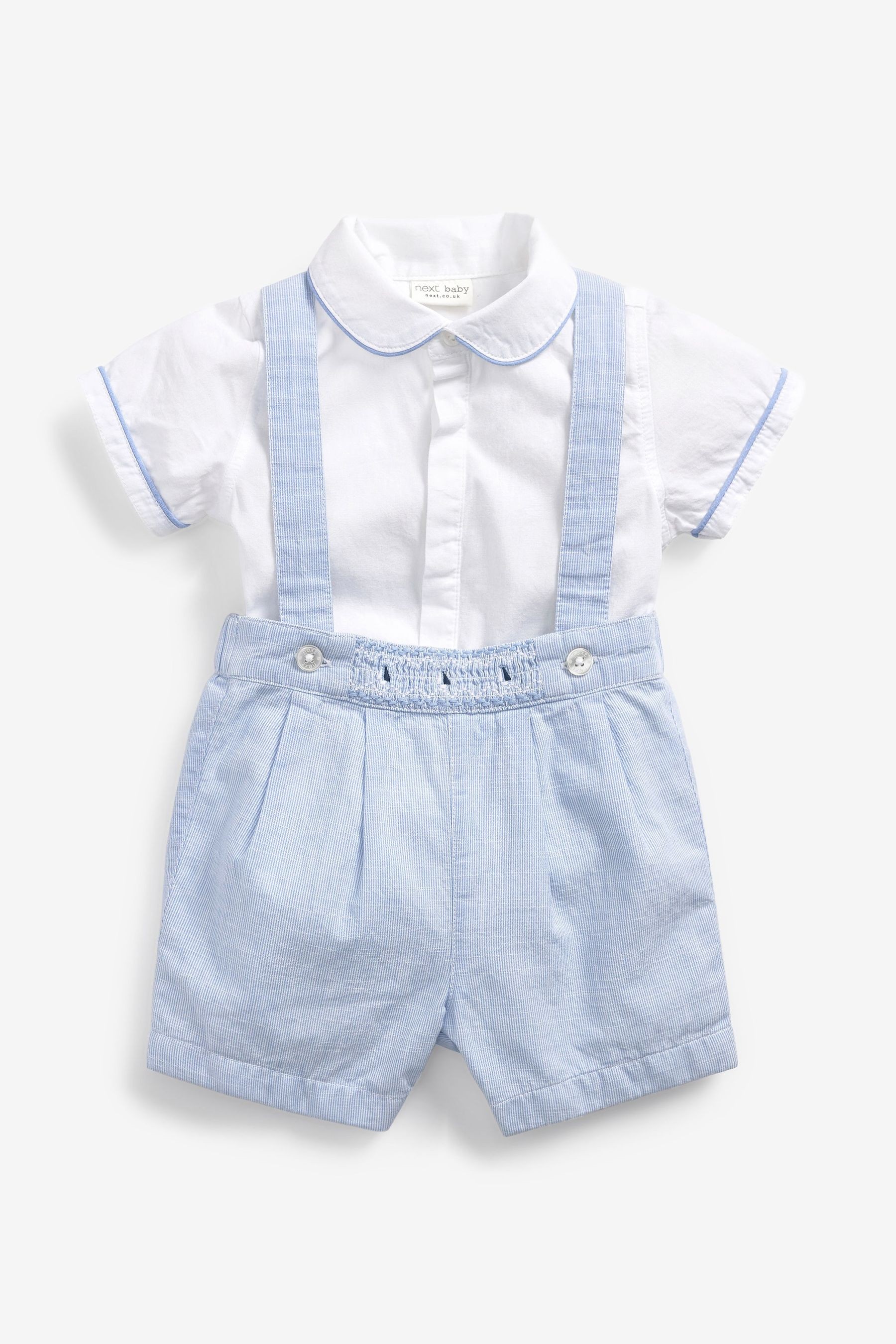 Baby 3 Piece Smart Shirt, Shorts and Socks Set (0mths-2yrs)