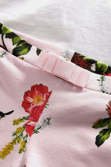 Baker by Ted Baker Pink T-Shirt and Floral Legging Set