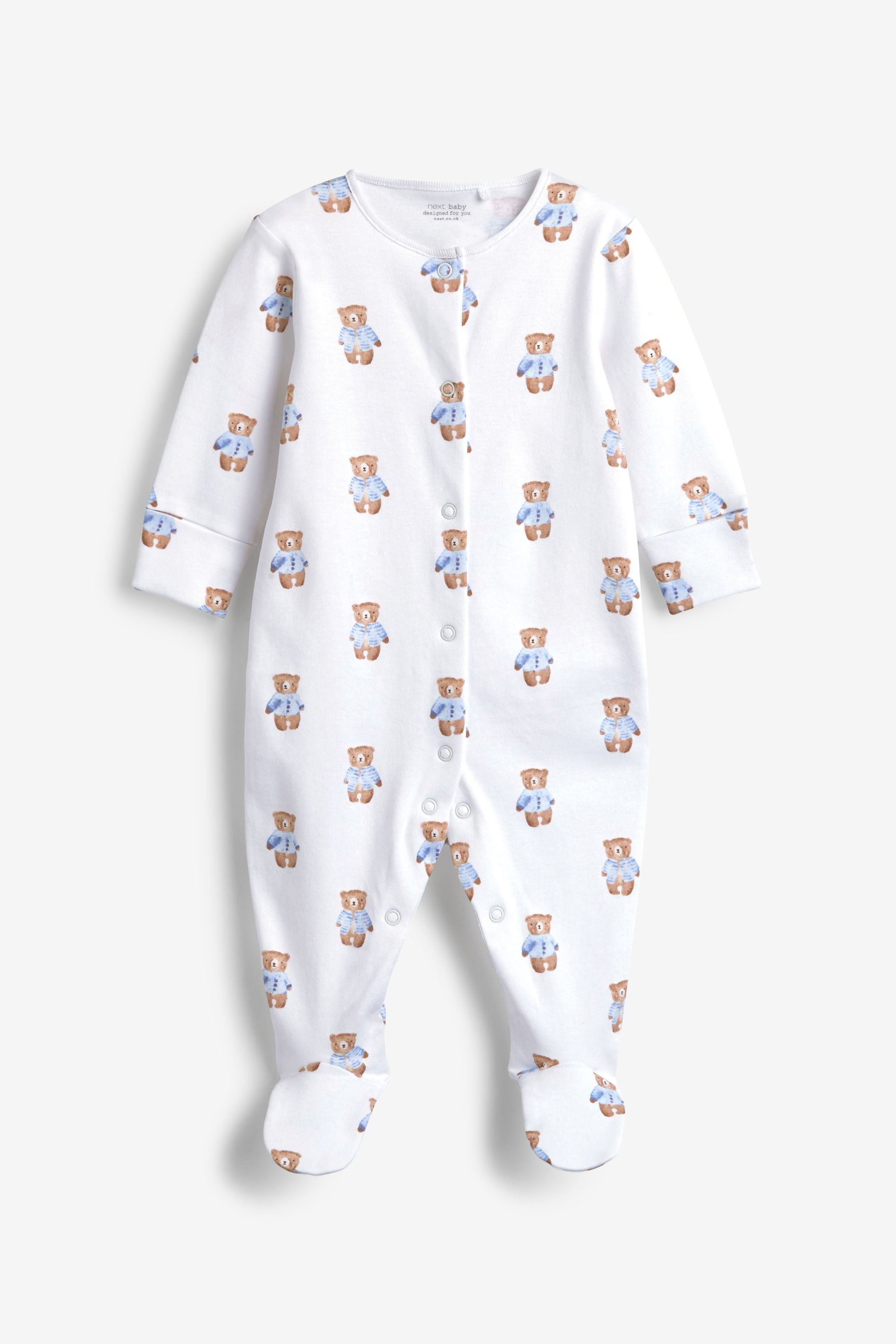 Baby 3 Pack Sleepsuits (0mths-2yrs)