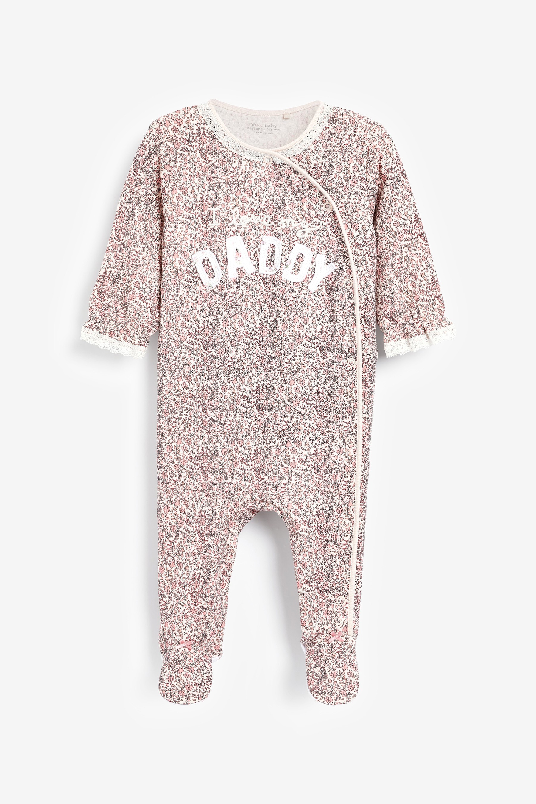 Floral Family Sleepsuit (0-2yrs)