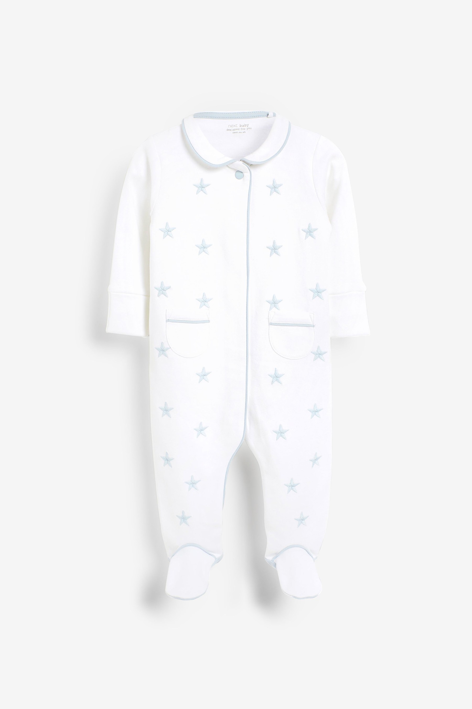 Premium Embroidered Baby Sleepsuit (0-2yrs)