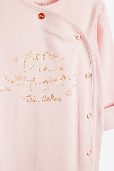 Baker by Ted Baker Pink Born in 2022 Sleepsuit