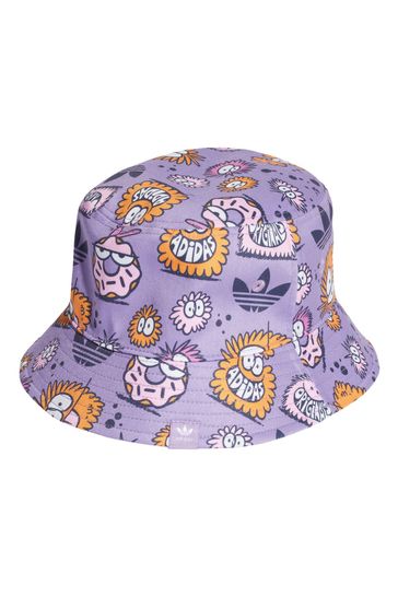 adidas Originals Kevin Lyons Designer Kids Purple Bucket Hat