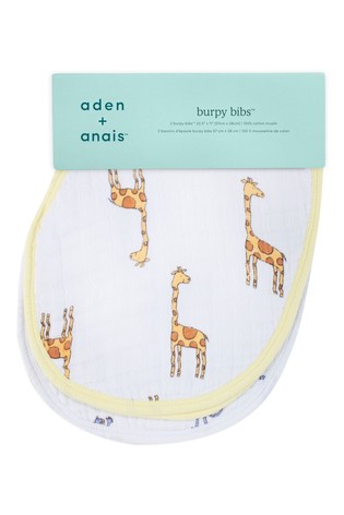 aden + anais White Burpy Bibs Two Pack