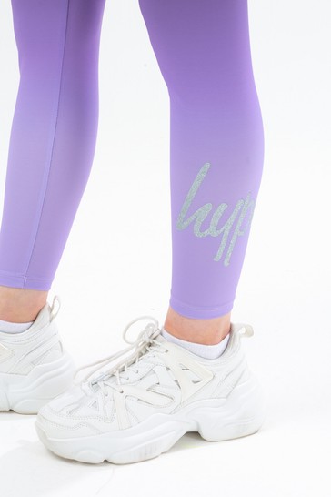 Hype. Purple Fade Glitter Leggings