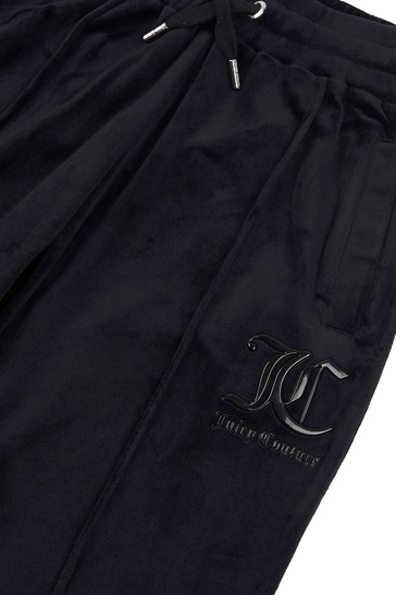 Juicy Couture Black Quilted Loose Joggers