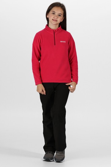 Regatta Pink Hot Shot II Overhead Half Zip Fleece Top