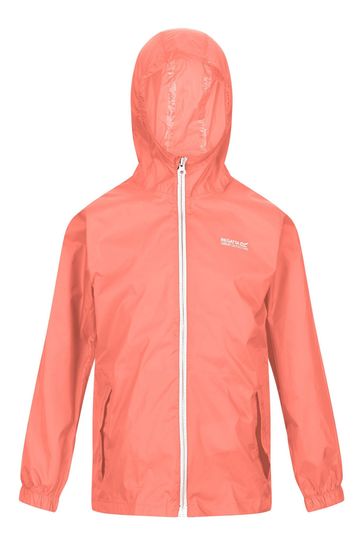 Regatta Kids Orange Pack It III Waterproof Jacket