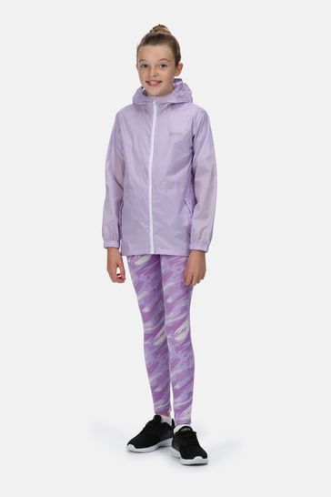 Regatta Kids Purple Pack It III Waterproof Jacket