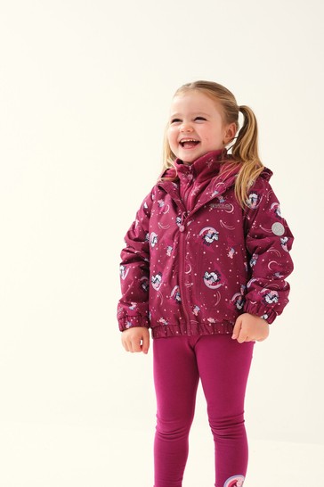 Regatta Pink Peppa Pig Muddy Puddle Waterproof Jacket